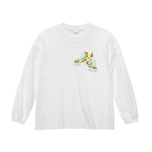 「スニーカー」イラストデザインのオリジナルTシャツ