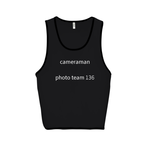 「cameraman photo team 136様」オリジナルビブスデザイン