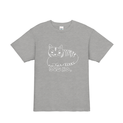 ネコのイラストでデザインしたオリジナルTシャツ