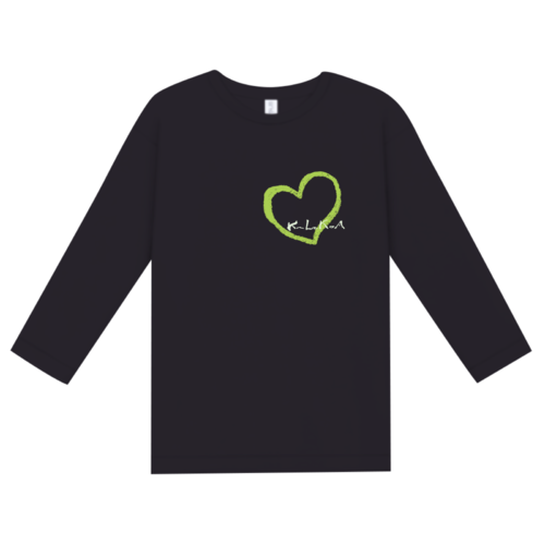 グリーンハートロゴのオリジナルTシャツデザイン