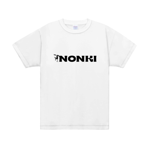 「NONKI」文字デザインのオリジナルTシャツ