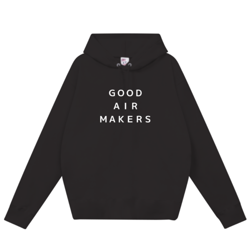 「GOOD AIR MAKERS」デザインのオリジナルパーカー