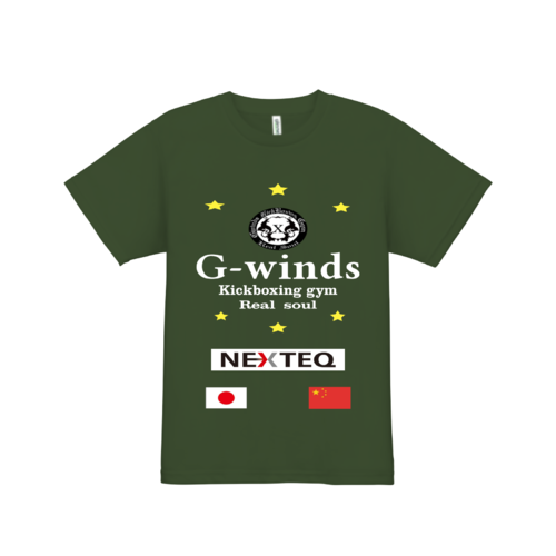 G-windsキックボクシングジムのTシャツ