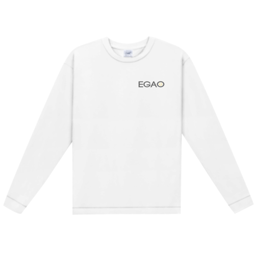 「EGAO」ワンポイントデザインのオリジナルTシャツ