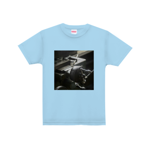 工場の写真をプリントしたオリジナルTシャツ