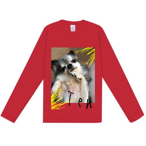 かわいい犬のオリジナルTシャツデザイン