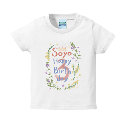 心和むやさしい草花のオリジナルTシャツデザイン