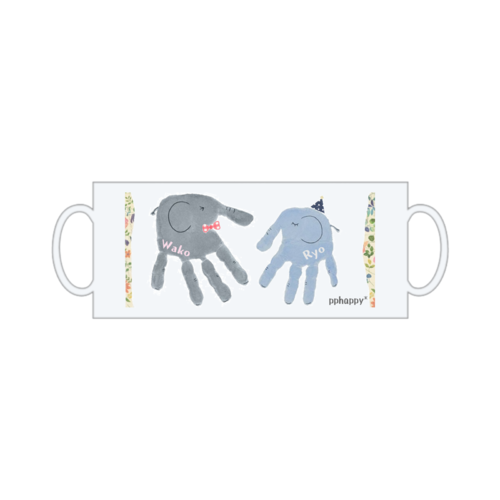 ゾウのイラストでデザインしたオリジナルマグカップ