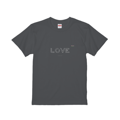 「LOVE」とスケボーのイラストデザインのオリジナルパーカー