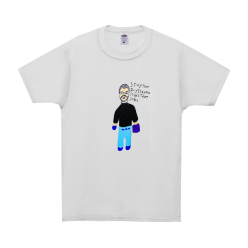 ヒゲメガネおじさんのイラストのオリジナルTシャツデザイン