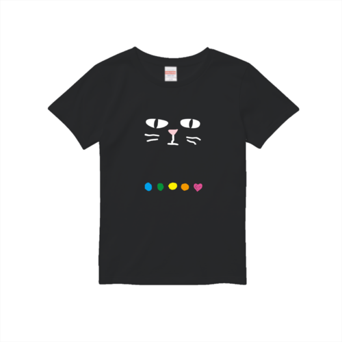 ネコのイラストでデザインしたオリジナルTシャツ