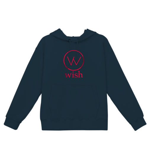 「wish」ロゴデザインのオリジナルパーカー