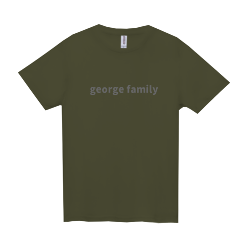 「george family」文字デザインのオリジナルTシャツ