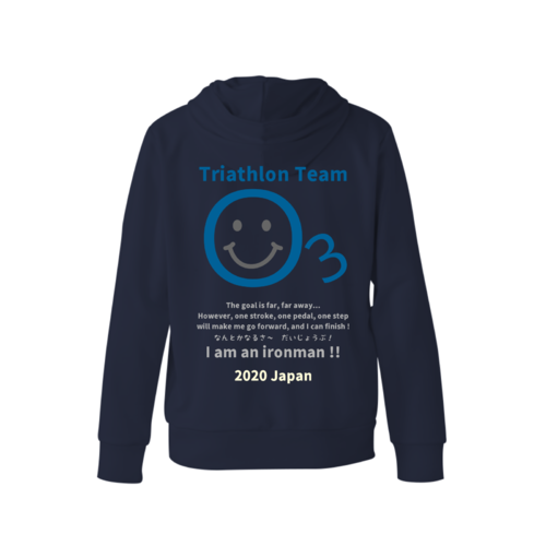 Triathlon Teamのオリジナルパーカーデザイン