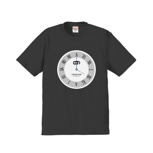 アンティークな時計のオリジナルTシャツデザイン