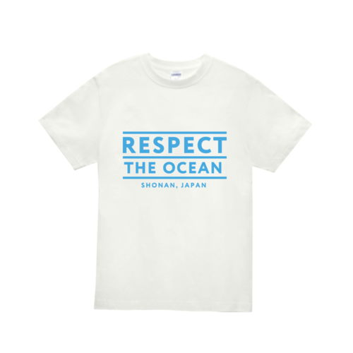 「RESPECT THE OCEAN」デザインのオリジナルTシャツ