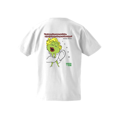 カエルのバッグプリントのオリジナルTシャツデザイン