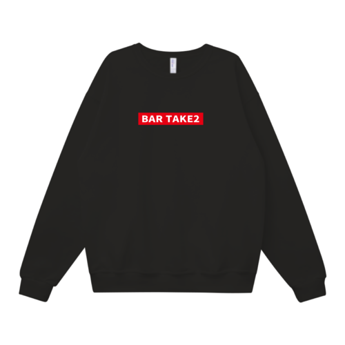 「BAR TAKE2」ボックスロゴデザインのオリジナルスウェット