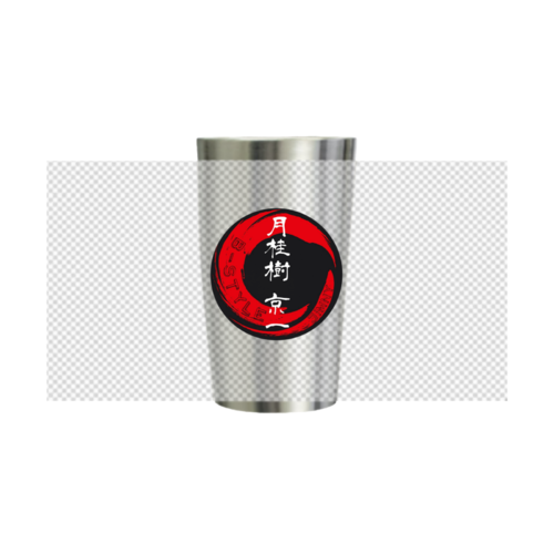 赤と黒のデザインが映える、重宝必須のオリジナルマグカップ・ボトルデザイン
