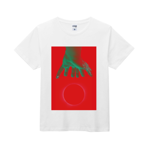 球体＆ハンドのオリジナルTシャツデザイン