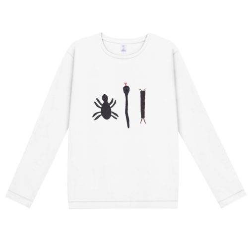 蜘蛛と蛇とムカデのオリジナルTシャツデザイン