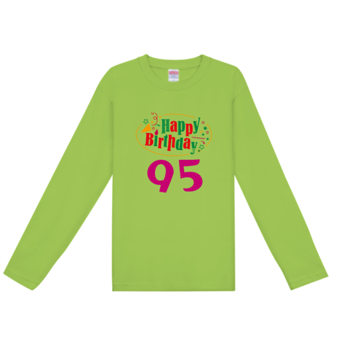 お誕生日のお祝いデザインのオリジナルTシャツ