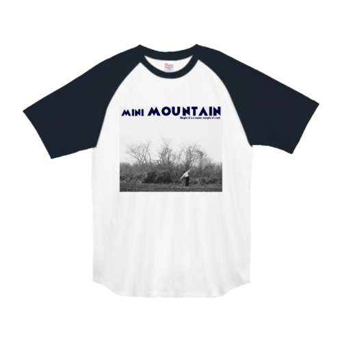 MINI MONUTAINロゴ＆モノクロ写真のオリジナルTシャツデザイン