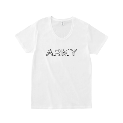 「ARMY」デザインのオリジナルTシャツ